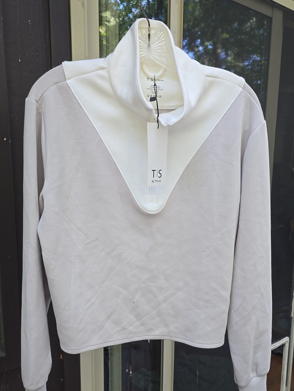 T/S By Thrive 1/2 Zipper Pullover with Contrast Yoke